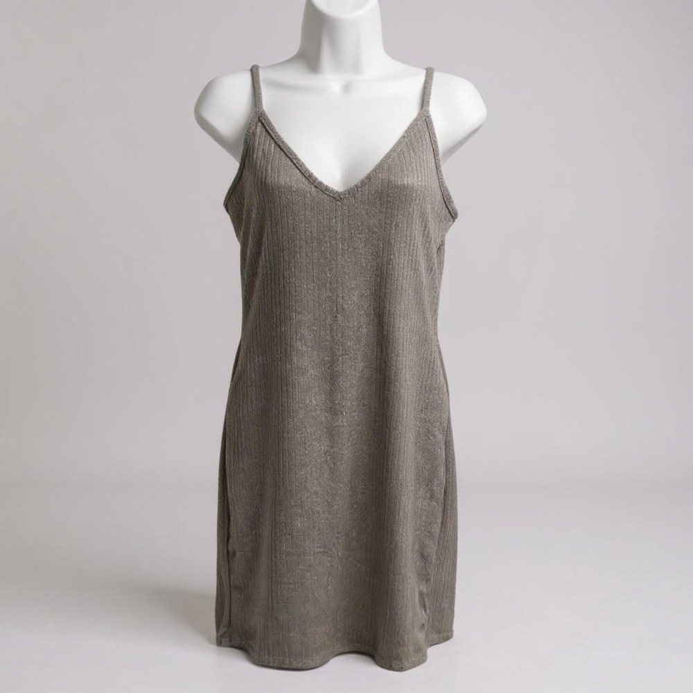 Fashion Nova Ribbed Knit Slip Dress – Women's L | Casual Layering